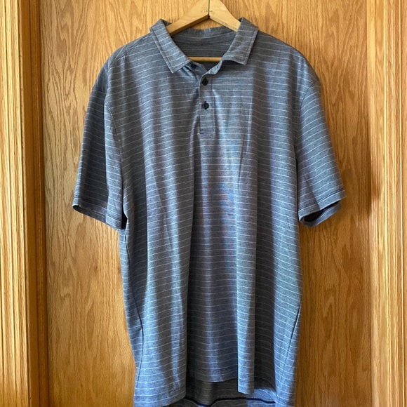 lululemon athletica Other - Lululemon Evolution Polo - Men’s XXL - Grey Stripe